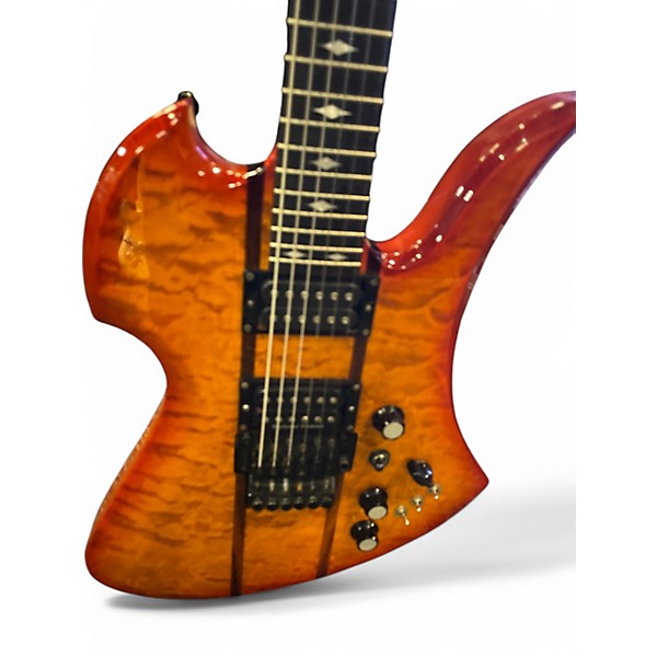 Used B.C. Rich Mockingbird ST light cherry quilt Solid Body Electric Guitar