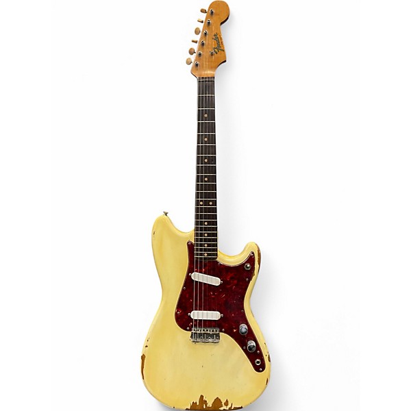 Vintage 1964 Fender Duo Sonic II White Solid Body Electric Guitar
