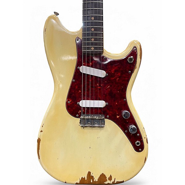 Vintage 1964 Fender Duo Sonic II White Solid Body Electric Guitar