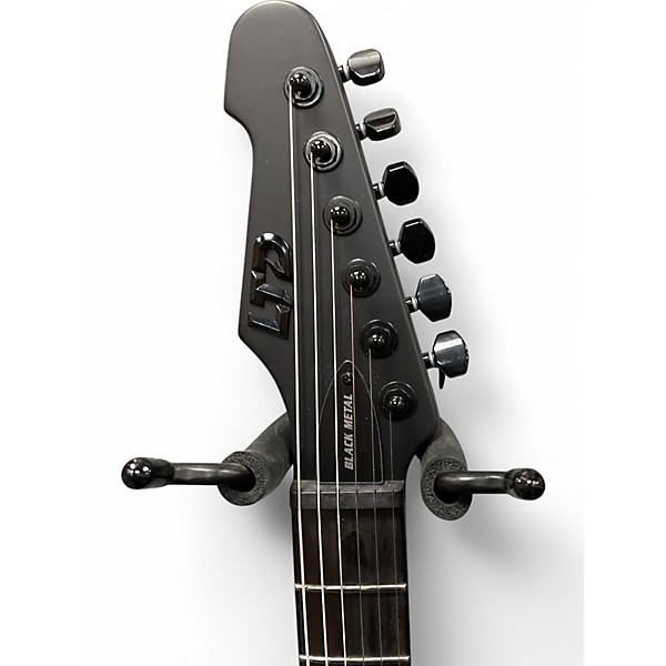 Used Esp Ltd phoenix black metal matte black Solid Body Electric Guitar