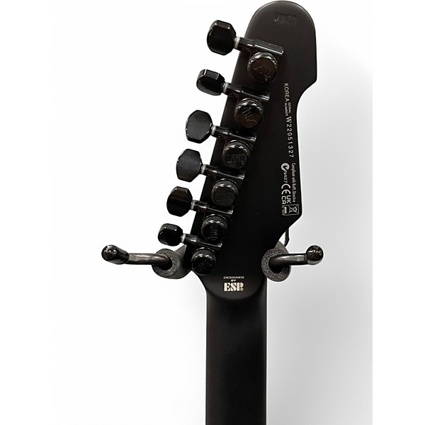 Used Esp Ltd phoenix black metal matte black Solid Body Electric Guitar