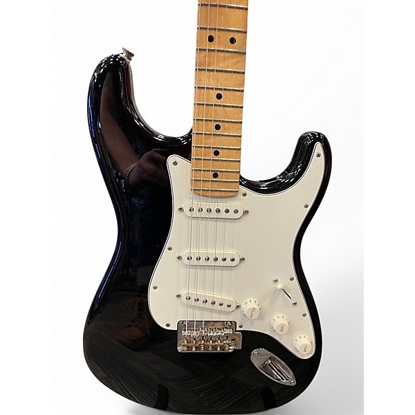Used Fender Player Stratocaster Black Solid Body Electric Guitar