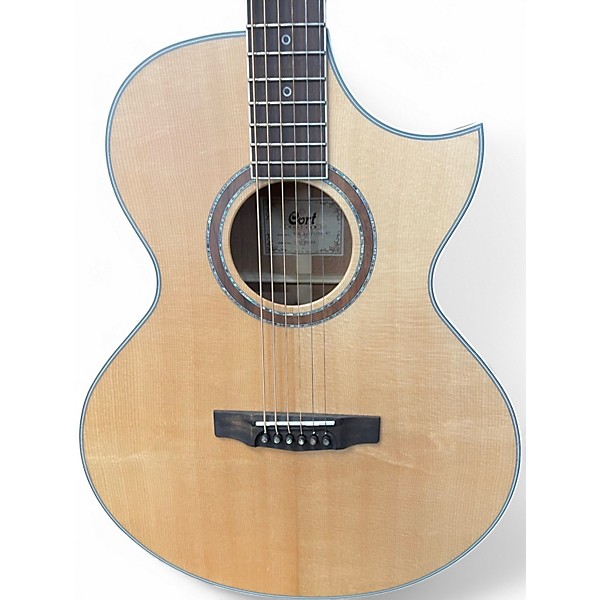 Used Cort Ndx baritone Natural Acoustic Electric Guitar