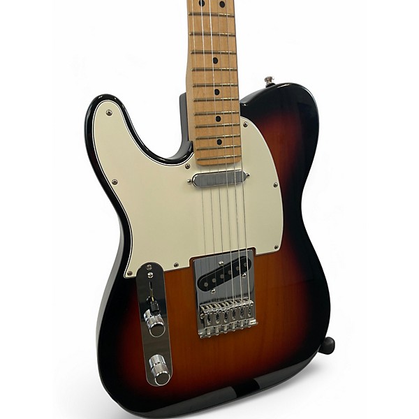 Used Fender Player Telecaster Left Handed 3 Tone Sunburst Solid Body Electric Guitar