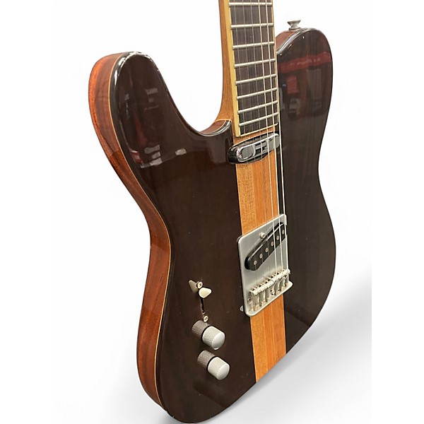 Used Raven West Guitars t style neck through Natural Solid Body Electric Guitar