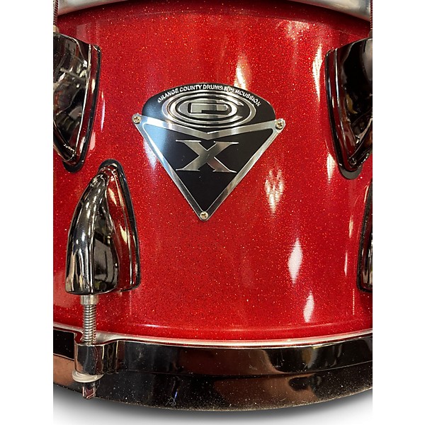 Used Orange County Drum & Percussion 14in PERCUSSION X RED SPARKLE Drum
