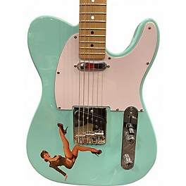 Used J. Robert Telecaster Light turquoise Solid Body Electric Guitar