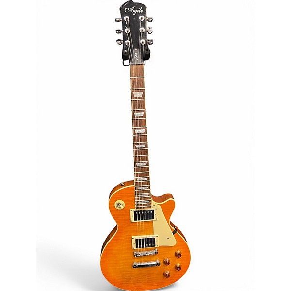 Used Agile AL2000 Trans Amber Solid Body Electric Guitar
