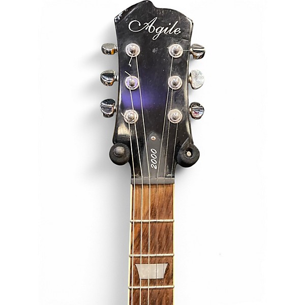 Used Agile AL2000 Trans Amber Solid Body Electric Guitar