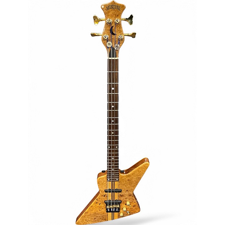 Vintage 1980s Moonstone EXPLODER BURL MAPLE Electric Bass