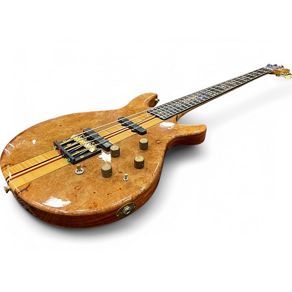 Vintage 1980s Moonstone ECLIPSE BURL MAPLE Electric Bass Guitar