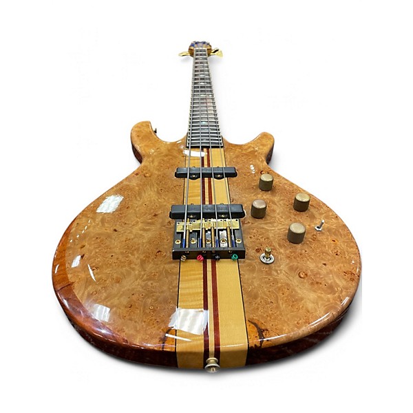 Vintage 1980s Moonstone ECLIPSE BURL MAPLE Electric Bass Guitar