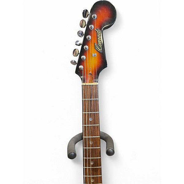 Used 1960s Conrad Bison 2 Color Sunburst Solid Body Electric Guitar