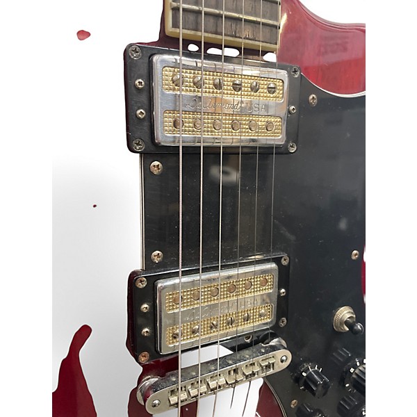 Used DeArmond JET-STAR Trans Red Solid Body Electric Guitar