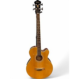 Used Ibanez AEB5E Natural Acoustic Bass Guitar