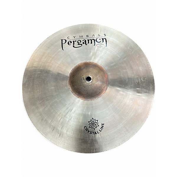 Used Pergamon 14in CRYSTAL LINE HI HAT PAIR Cymbal