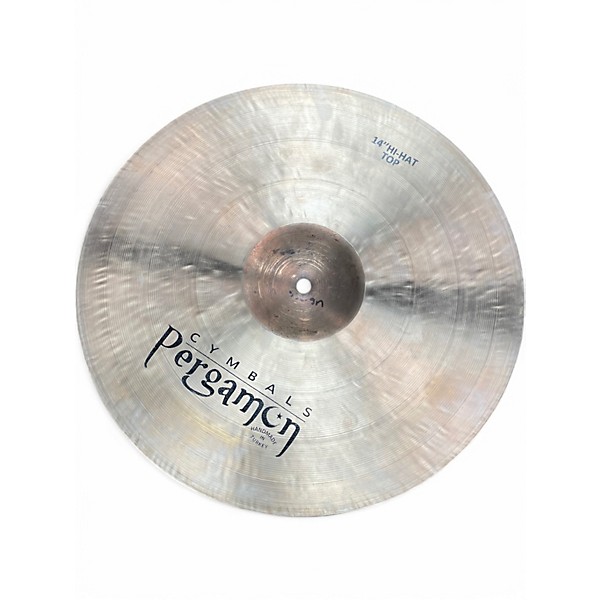 Used Pergamon 14in CRYSTAL LINE HI HAT PAIR Cymbal