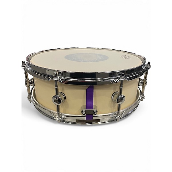 Used Sugar Percussion 14in Painted Poplar White white Drum