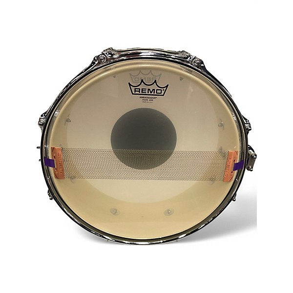 Used Sugar Percussion 14in Painted Poplar White white Drum