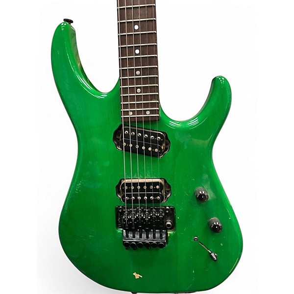 Vintage 1990s Hamer Diablo Emerald Green Solid Body Electric Guitar