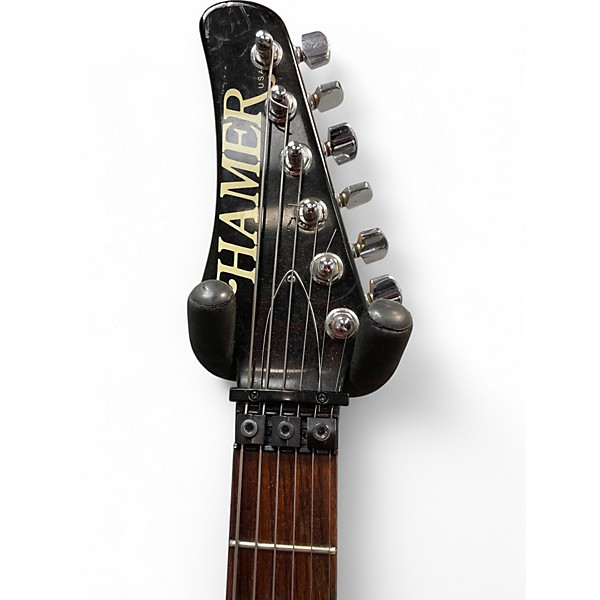 Vintage 1990s Hamer Diablo Emerald Green Solid Body Electric Guitar