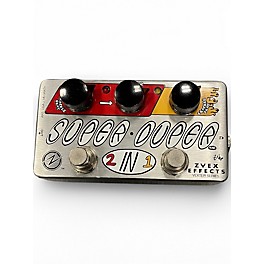 Used ZVEX Vexter Super Duper 2 In 1 Overdrive Effect Pedal