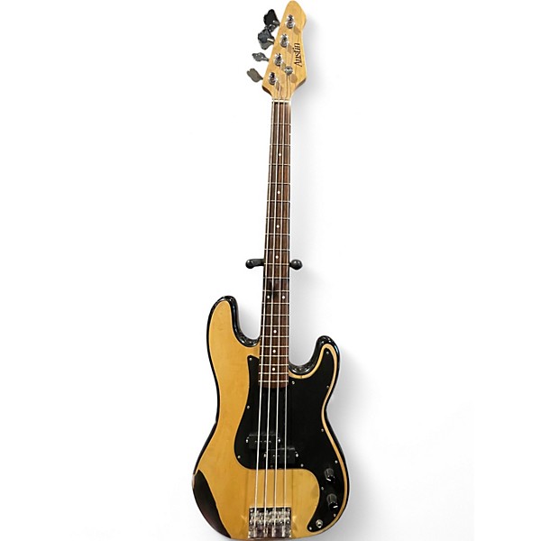 Used Austin Bass Natural Electric Bass Guitar