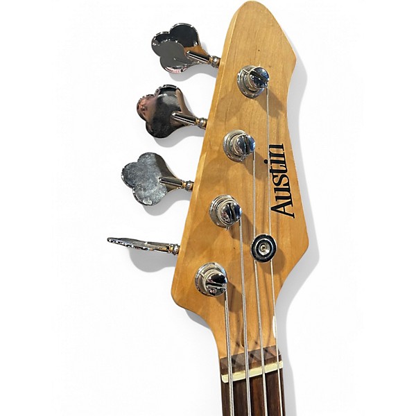 Used Austin Bass Natural Electric Bass Guitar