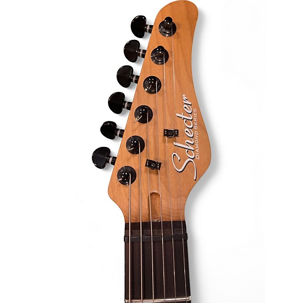 Used Schecter Guitar Research Diamond Series PT Pro Trans Purple Solid Body Electric Guitar