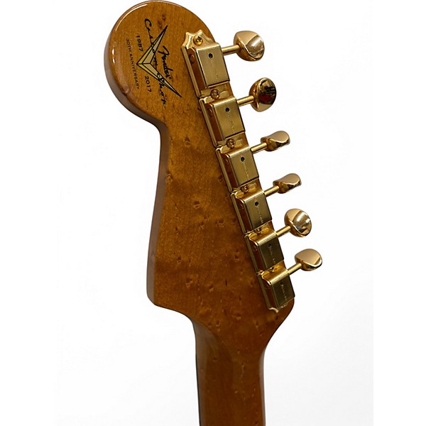 Used 2017 Fender Stratocaster Custom Shop Ash Body Birdseye Neck Chocolate Fade Solid Body Electric Guitar
