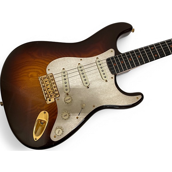 Used 2017 Fender Stratocaster Custom Shop Ash Body Birdseye Neck Chocolate Fade Solid Body Electric Guitar