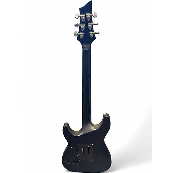 Used Schecter Guitar Research Damien Platinum Trans Black Solid Body Electric Guitar