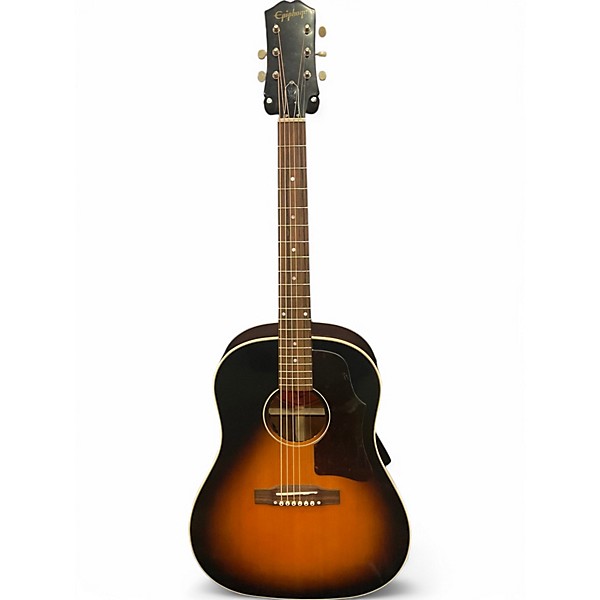 Used Epiphone J-45 2 Tone Sunburst Acoustic Electric Guitar,Specials : American Fashion Style Bags On Sale