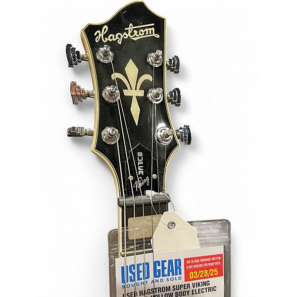 Used Hagstrom SUPER VIKING Natural Hollow Body Electric Guitar