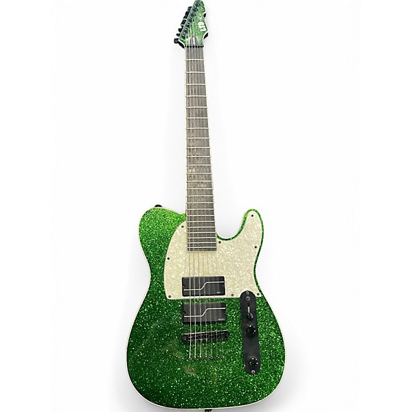 Used Esp ltd sct607b green sparkle Solid Body Electric Guitar