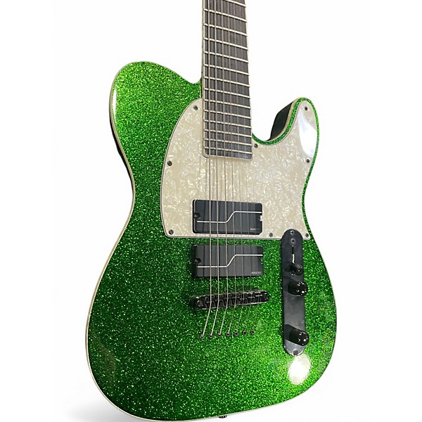 Used Esp ltd sct607b green sparkle Solid Body Electric Guitar