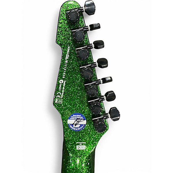 Used Esp ltd sct607b green sparkle Solid Body Electric Guitar