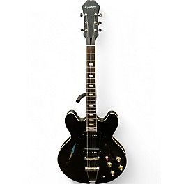 Used Epiphone casino worn Black Onyx Hollow Body Electric Guitar