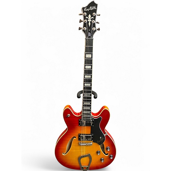 Used Hagstrom Viking Deluxe Sunburst Hollow Body Electric Guitar,Specials : American Fashion Style Bags On Sale