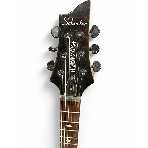 Used Schecter Guitar Research C1 DIAMOND SERIES Blue Solid Body Electric Guitar