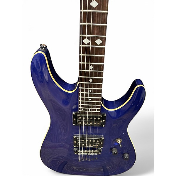 Used Schecter Guitar Research C1 DIAMOND SERIES Blue Solid Body Electric Guitar