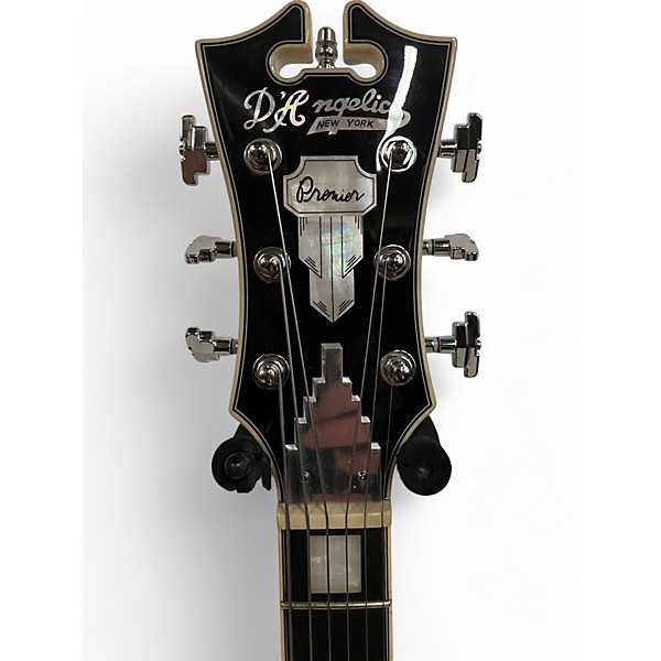 Used D'Angelico Premier Series DC Alpine White Hollow Body Electric Guitar