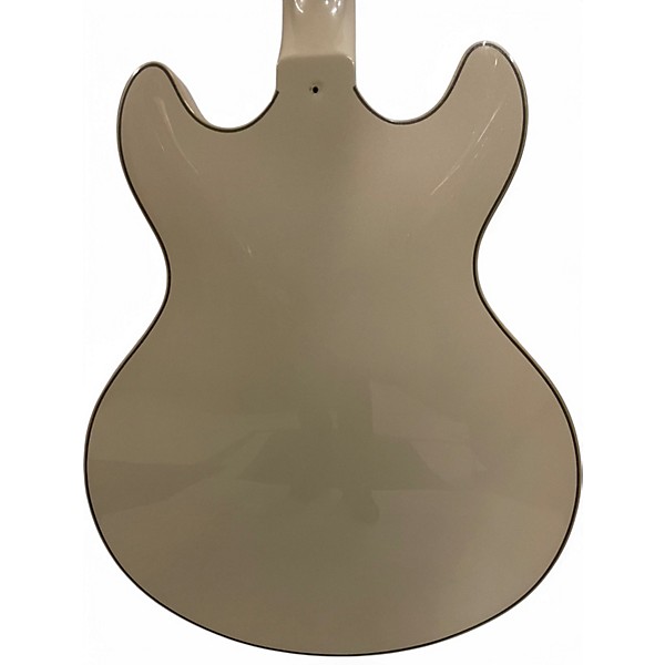 Used D'Angelico Premier Series DC Alpine White Hollow Body Electric Guitar