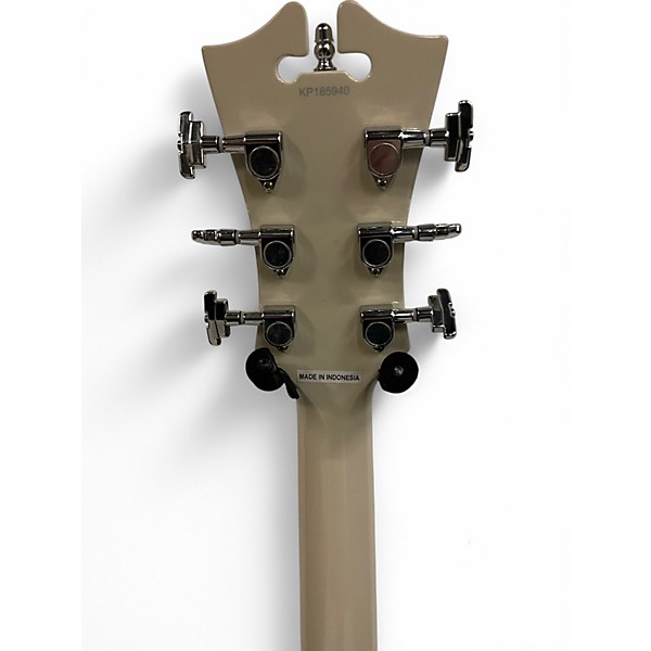 Used D'Angelico Premier Series DC Alpine White Hollow Body Electric Guitar
