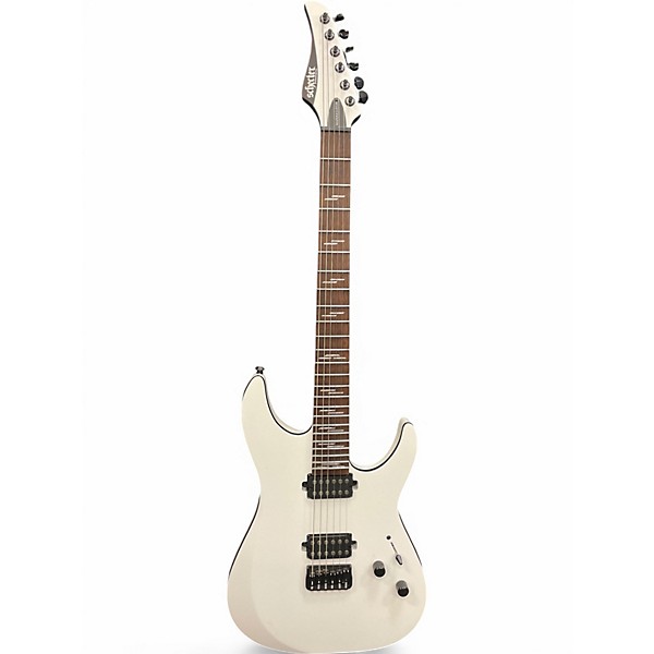 Used Schecter Guitar Research Reaper 6 Custom White Solid Body Electric Guitar