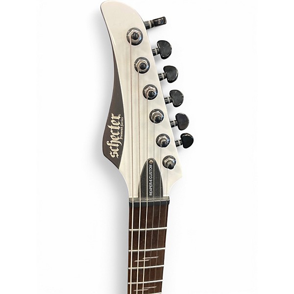 Used Schecter Guitar Research Reaper 6 Custom White Solid Body Electric Guitar