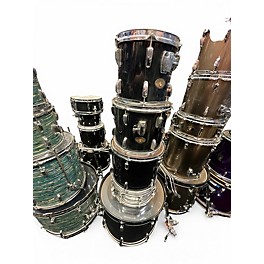 Used 2001 TAMA 5 Piece swingstar Black Drum Kit