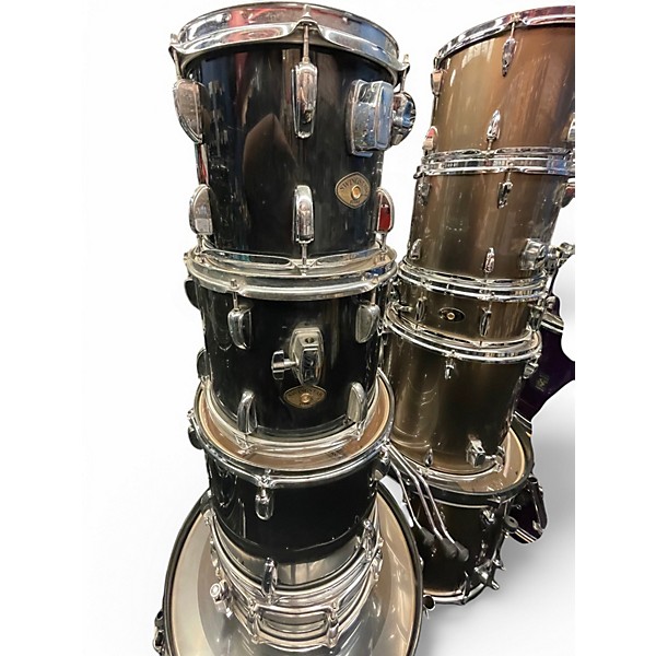 Used 2001 TAMA 5 Piece swingstar Black Drum Kit