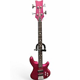 Used Daisy Rock Rock Candy Bass Pink Sparkle Electric Bass Guitar