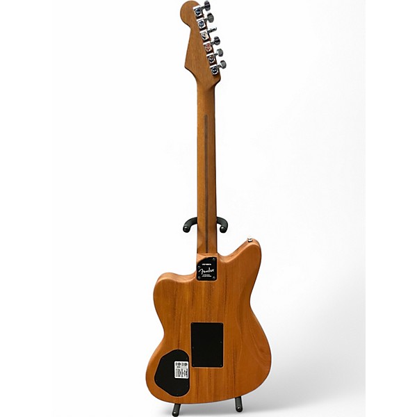 Used Fender American Acoustasonic Jazzmaster White  Acoustic Electric Guitar